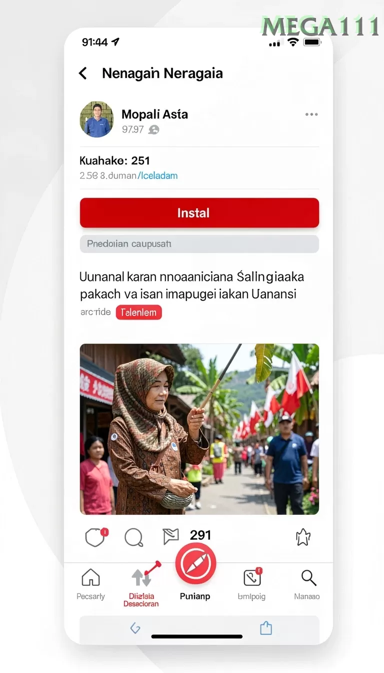 Cuplikan layar KA789 — menu navigasi