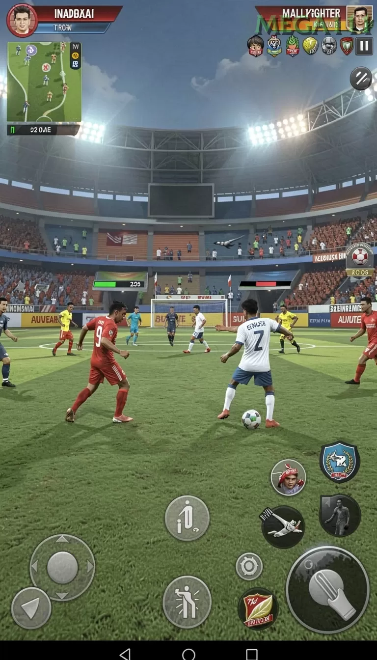 Cuplikan layar GG999 — menu navigasi